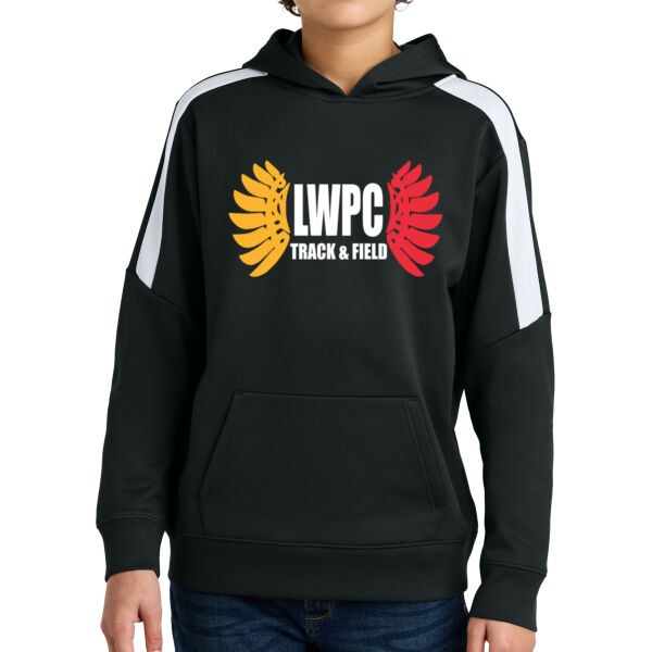 LWPC Girls Track 2026 Logo 1 - Youth Sport Wick ® Fleece United Pullover Hoodie Thumbnail