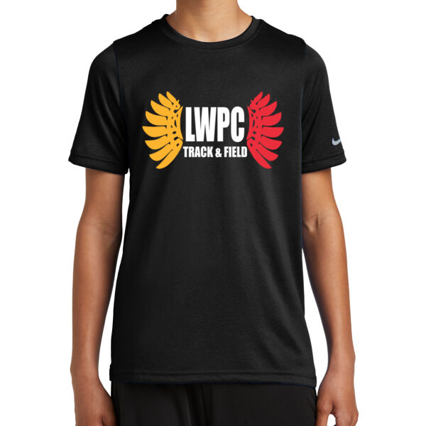 LWPC Girls Track 2026 Logo 1 - Youth Swoosh Sleeve rLegend Tee Thumbnail
