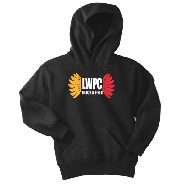 LWPC Girls Track 2026 Logo 1 - Youth Core Fleece Pullover Hooded Sweatshirt Thumbnail