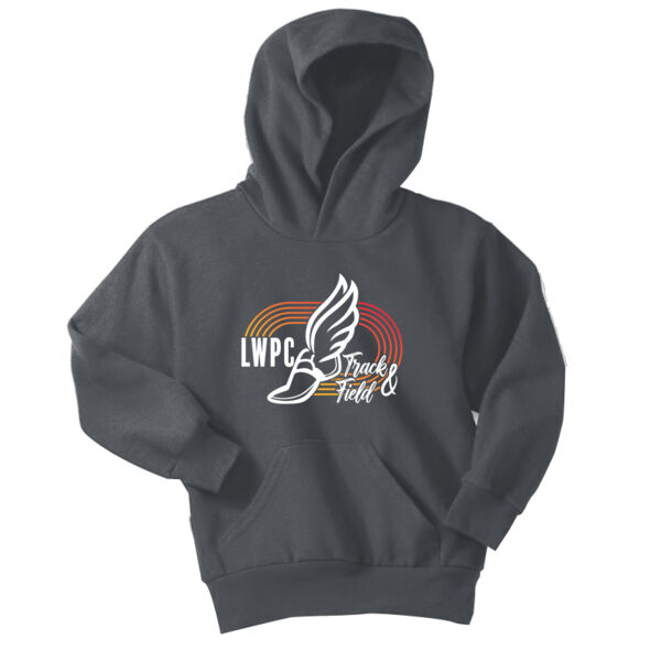 LWPC Girls Track 2026 Logo 2 - Youth Core Fleece Pullover Hooded Sweatshirt Thumbnail