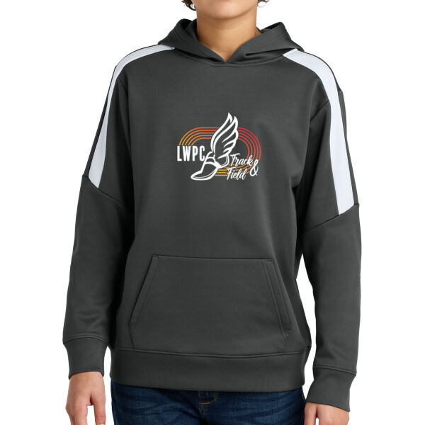 LWPC Girls Track 2026 Logo 2 - Youth Sport Wick ® Fleece United Pullover Hoodie Thumbnail