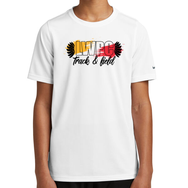 LWPC Girls Track 2026 Logo 3 - Youth Swoosh Sleeve rLegend Tee Thumbnail