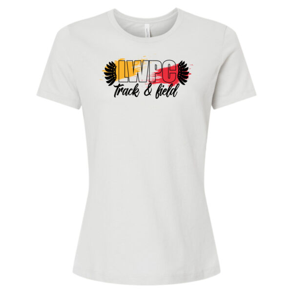 LWPC Girls Track 2026 Logo 3 - Women’s Relaxed Fit Heather CVC Tee Thumbnail