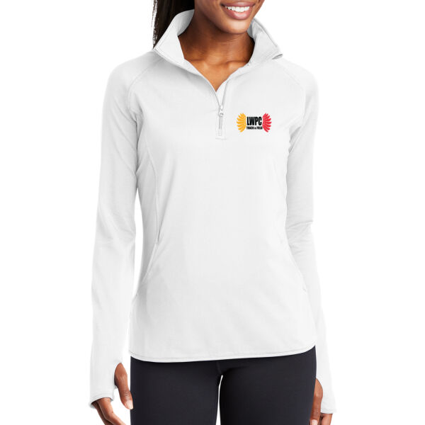 LWPC Girls Track 2026 Logo 1 - Women's Sport Wick ® Stretch 1/4 Zip Pullover Thumbnail